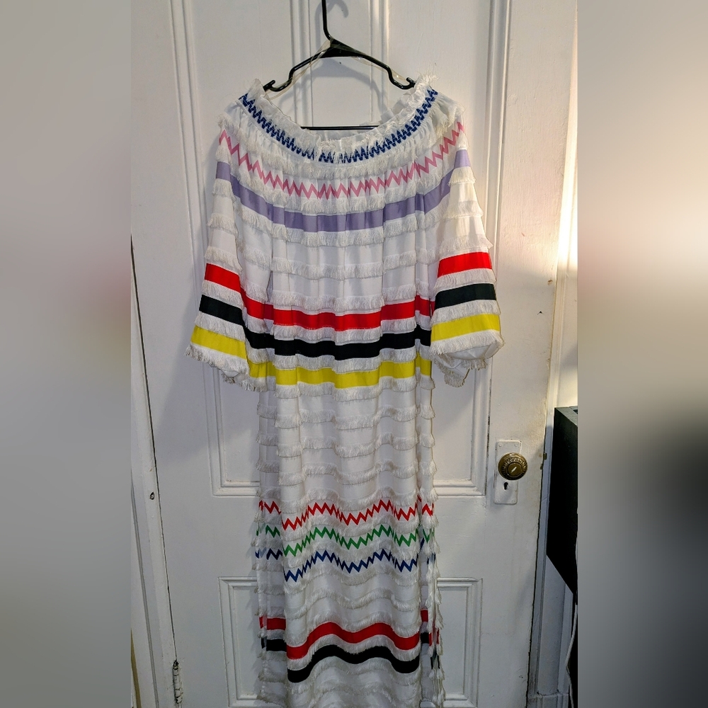 Cynthia Rowley Multicolor Patterned Maxi Dress Anthropologie